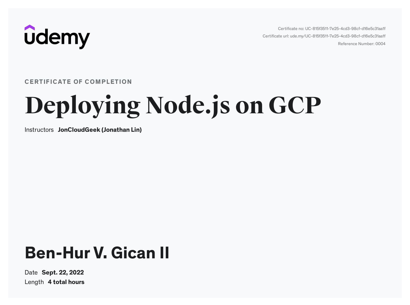 Deploying Node.js on GCP