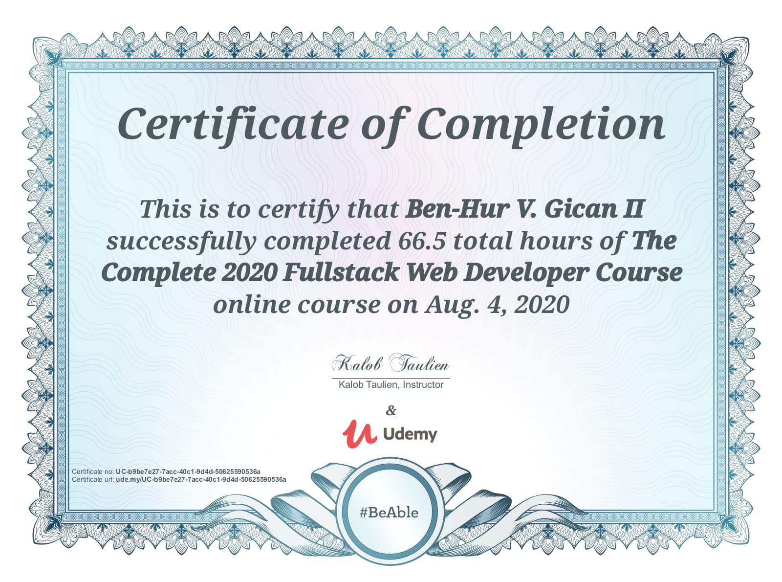 The Complete 2020 Fullstack Web Developer Course