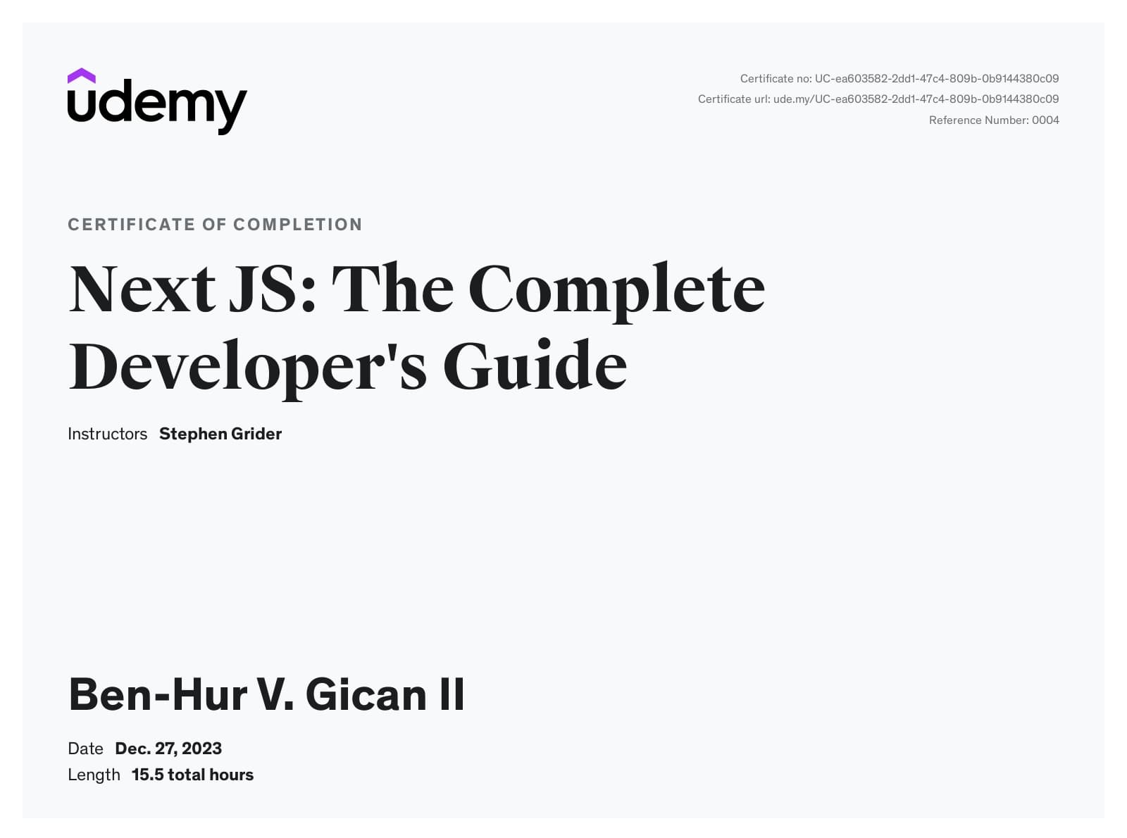 Next JS: The Complete Developers Guide