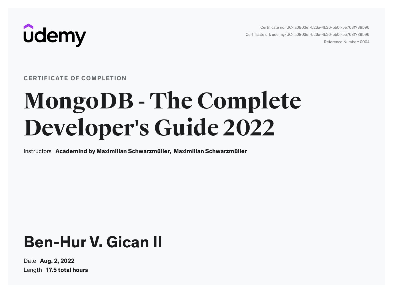 MongoDB - The Complete Developers Guide 2024